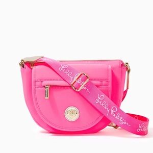 Bright Aura pink - Lilly Pulitzer Giavanna Neoprene Crossbody! Brand New!